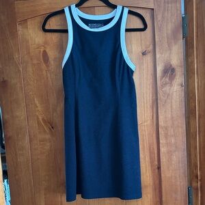 Beyond Yoga navy and white athletic dress